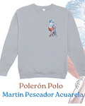 Polerón Polo Estampado Martín Pescador Acuarela