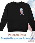 Polerón Polo Estampado Martín Pescador Acuarela