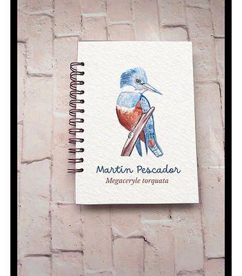 Cuaderno Martín Pescador Acuarela a5