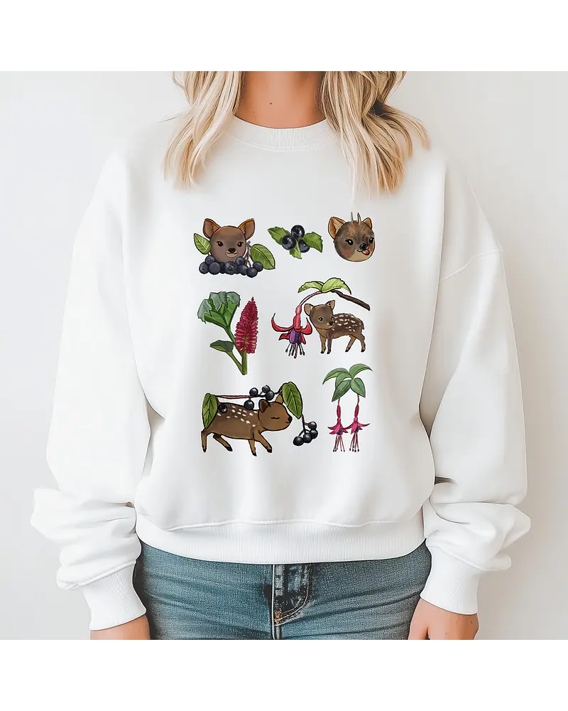 Polerón Polo Estampado Pudús Maqui y Chilco