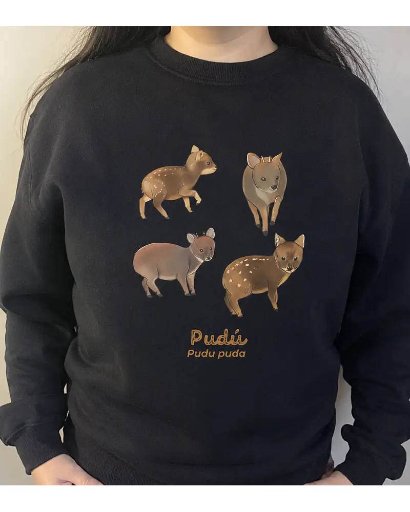 Poleron Polo estampado pudus ilustrados