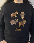Poleron Polo estampado pudus ilustrados