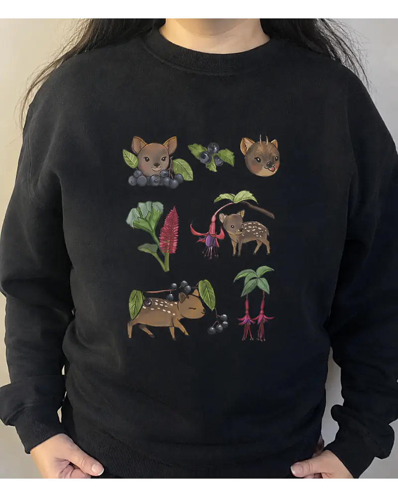 Polerón Polo Estampado Pudús Maqui y Chilco