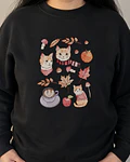 Polerón Polo Estampado Gatitos Otoñales