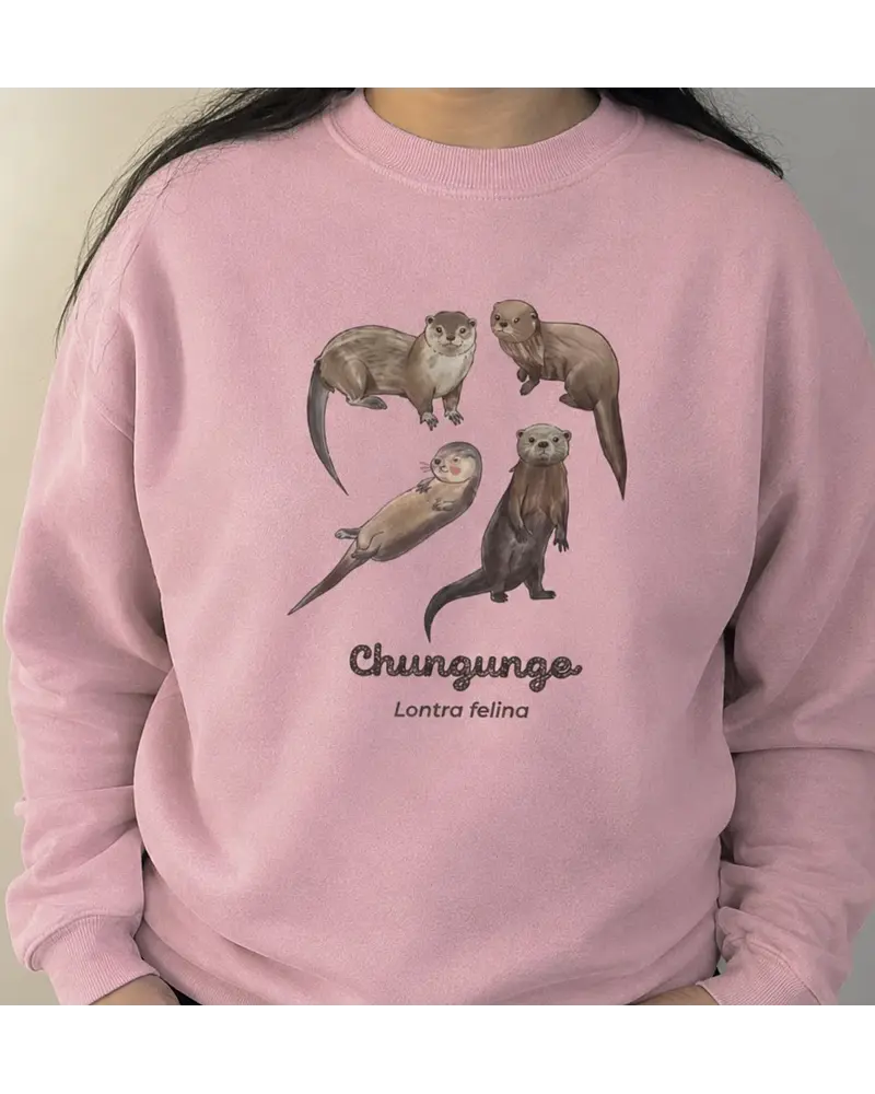 Poleron Polo estampado Chungungos Ilustrados, fauna chilena
