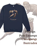 Poleron Polo estampado Chungungos Ilustrados, fauna chilena