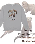 Poleron Polo estampado Chungungos Ilustrados, fauna chilena