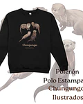 Poleron Polo estampado Chungungos Ilustrados, fauna chilena