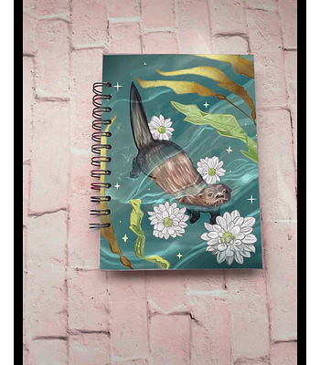 Cuaderno Chungungo y flores a5