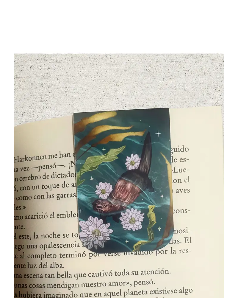 Marcapáginas magnético Chungungos flores 