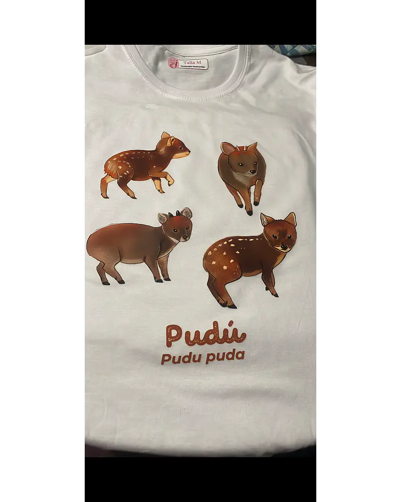 Polera de algodón Estampada Pudús