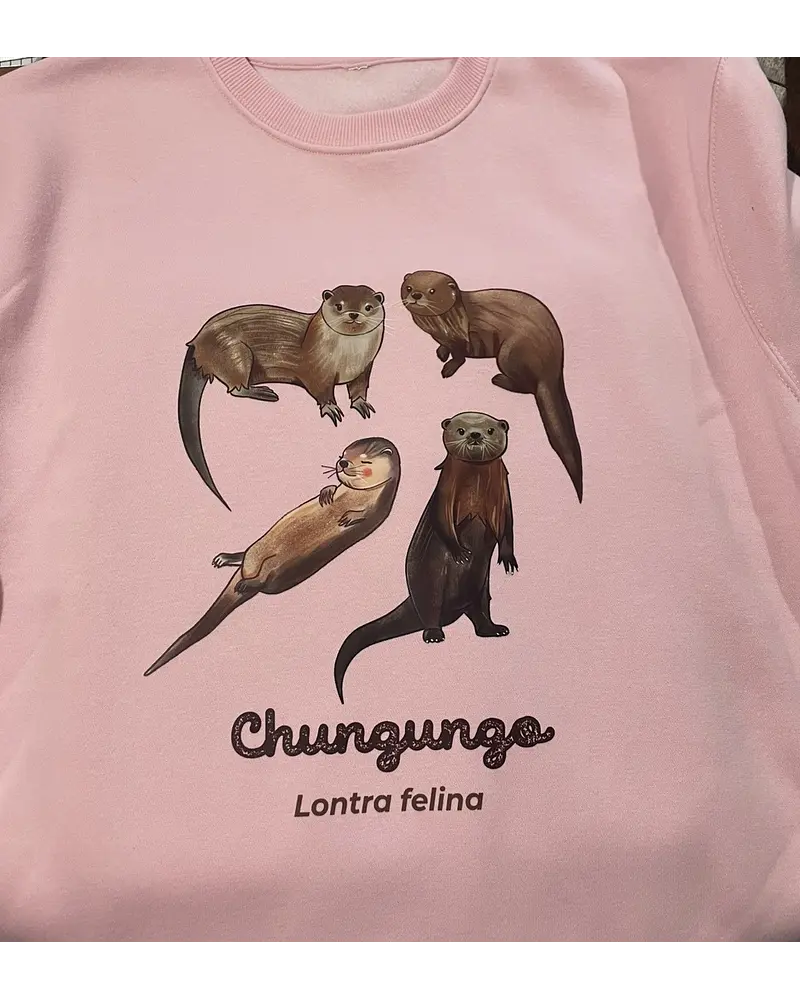Poleron Polo estampado Chungungos Ilustrados, fauna chilena