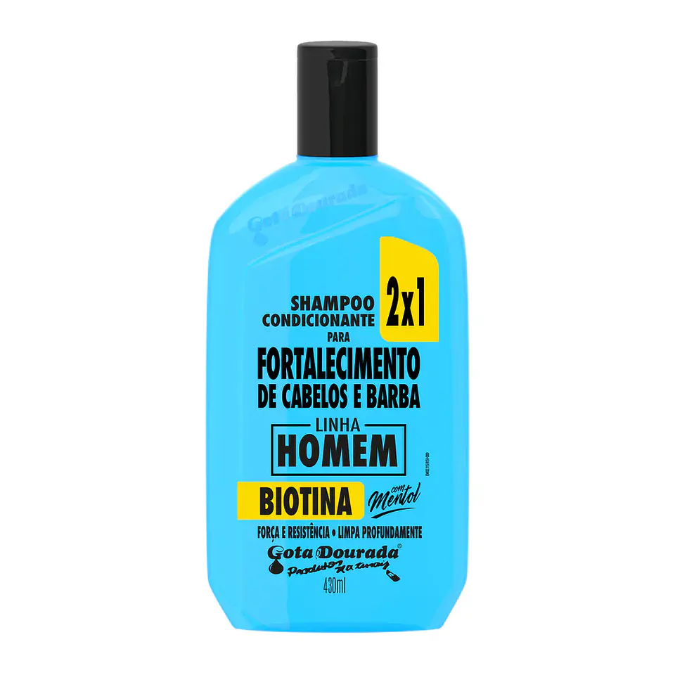 Gota Dourada Linha Homem Shampoo Condicionante 2x1 430ml 1