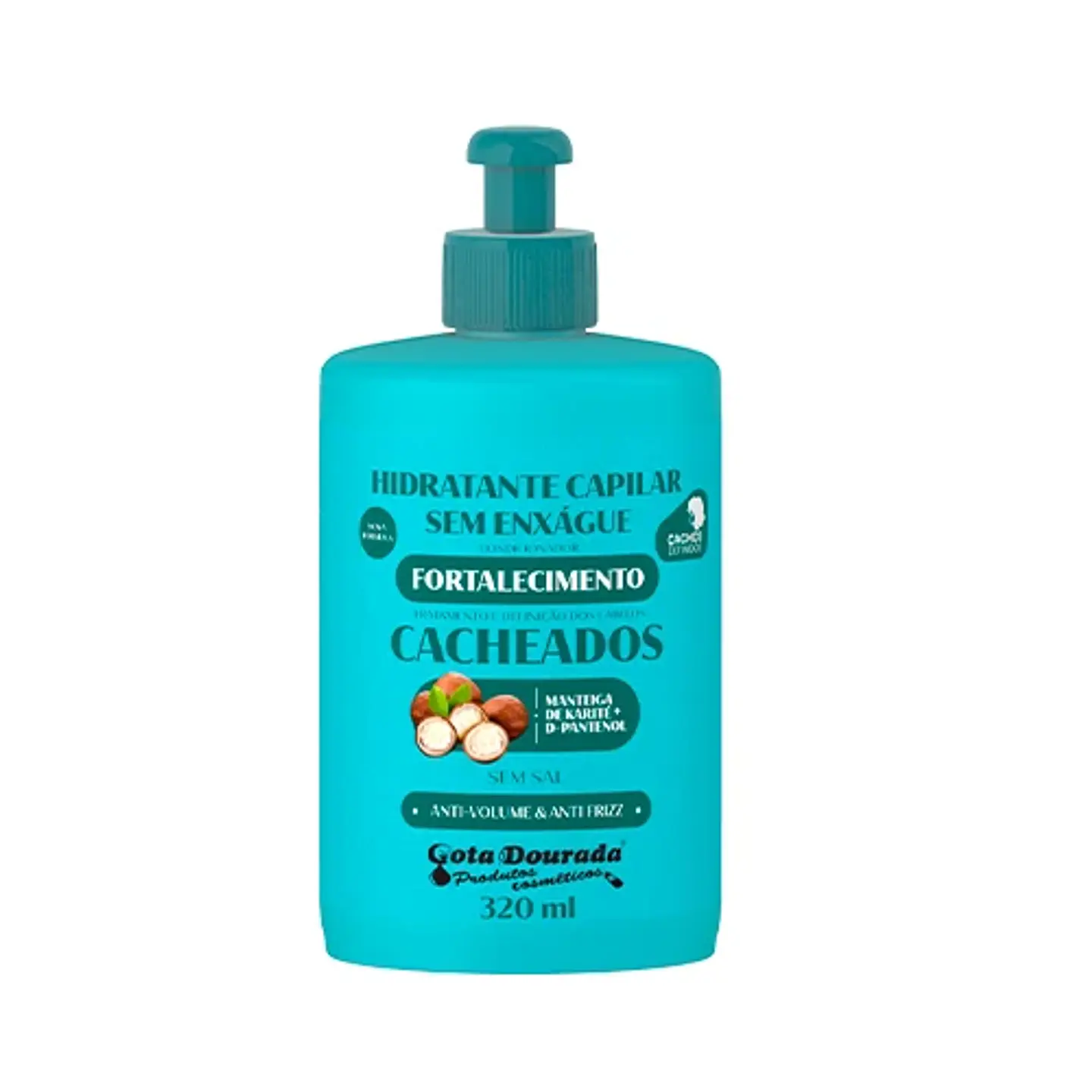 Gota Dourada Crema Sin Enjuague Cabellos Rizados 320 ml 1