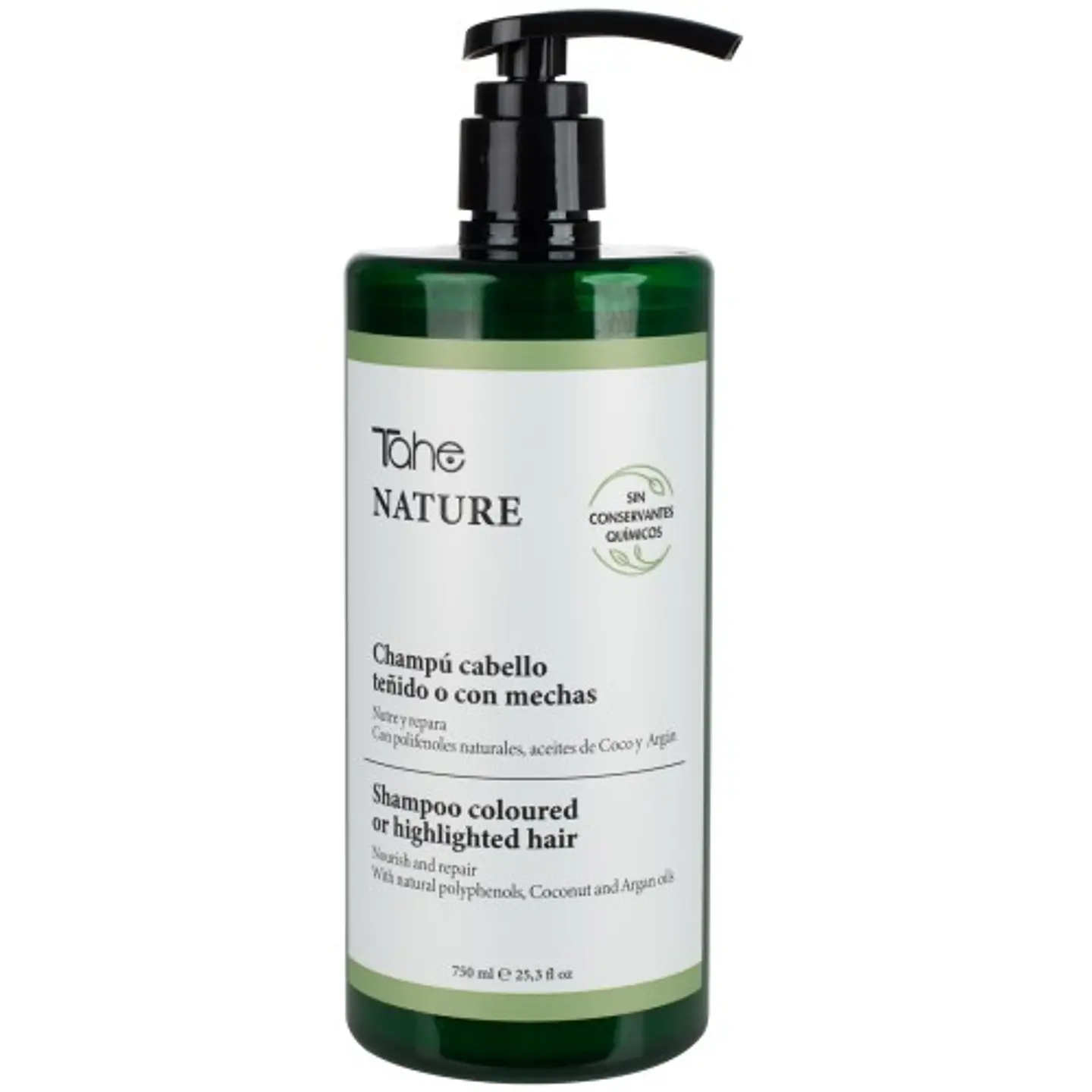 Tahe Nature Shampoo Cabello Teñido o con Mechas 750ml 1