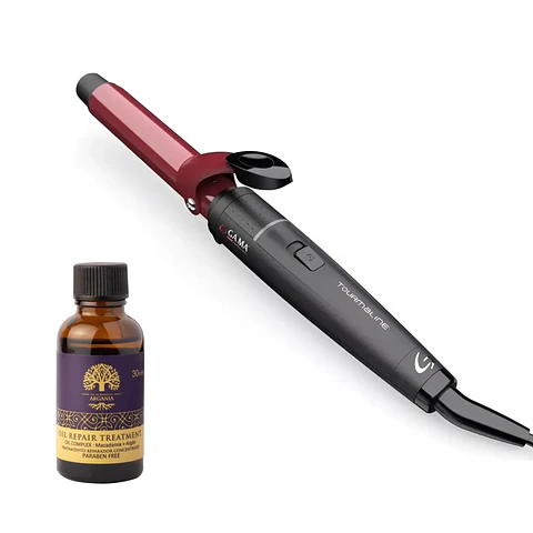 GA.MA Pack Tourmaline Rizador de Pelo + Aceite Argania 30 ml
