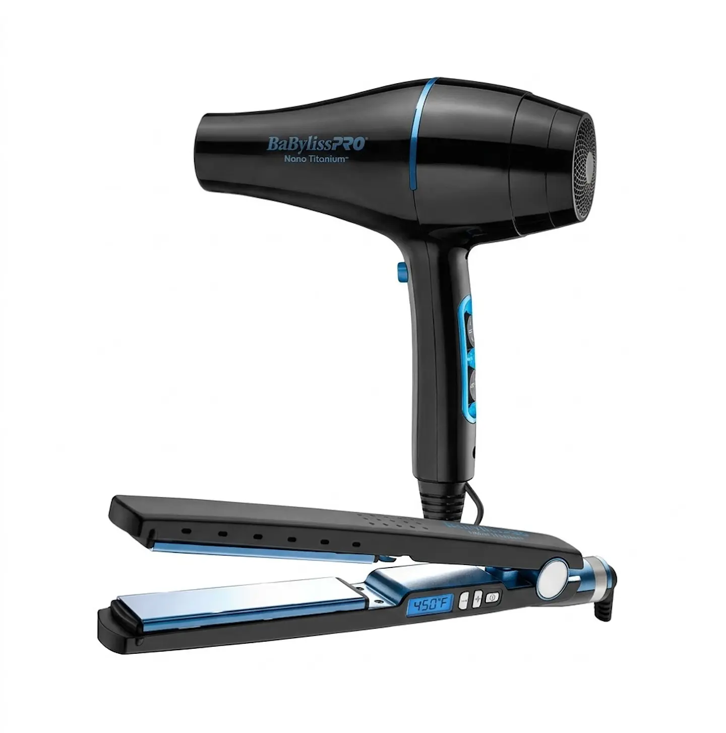 BaBylissPRO Nano Black Kit Plancha + Secador 1