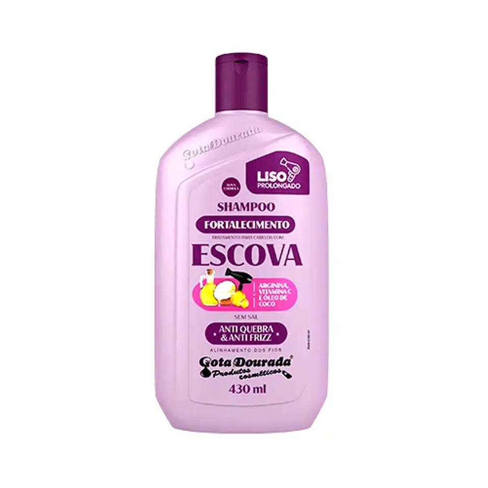 Gota Dourada Shampoo Escova 430ml 1