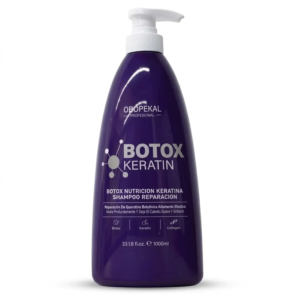 Obopekal Botox Keratin Shampoo Reparación 1000ml 1