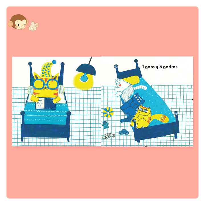 Cuenta cuántos cachorros y crías hay 3