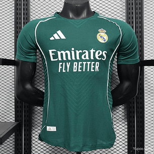 Player Version 25/26 Real Madrid Green with White Trim Jersey