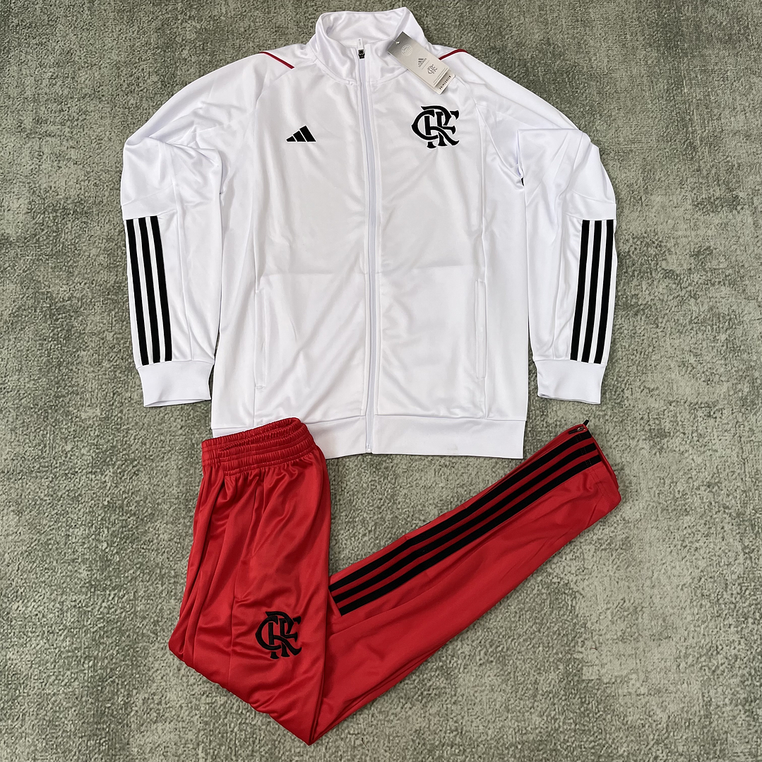 CONJUNTO TREINO FLAMENGO 2024 BRANCO 1