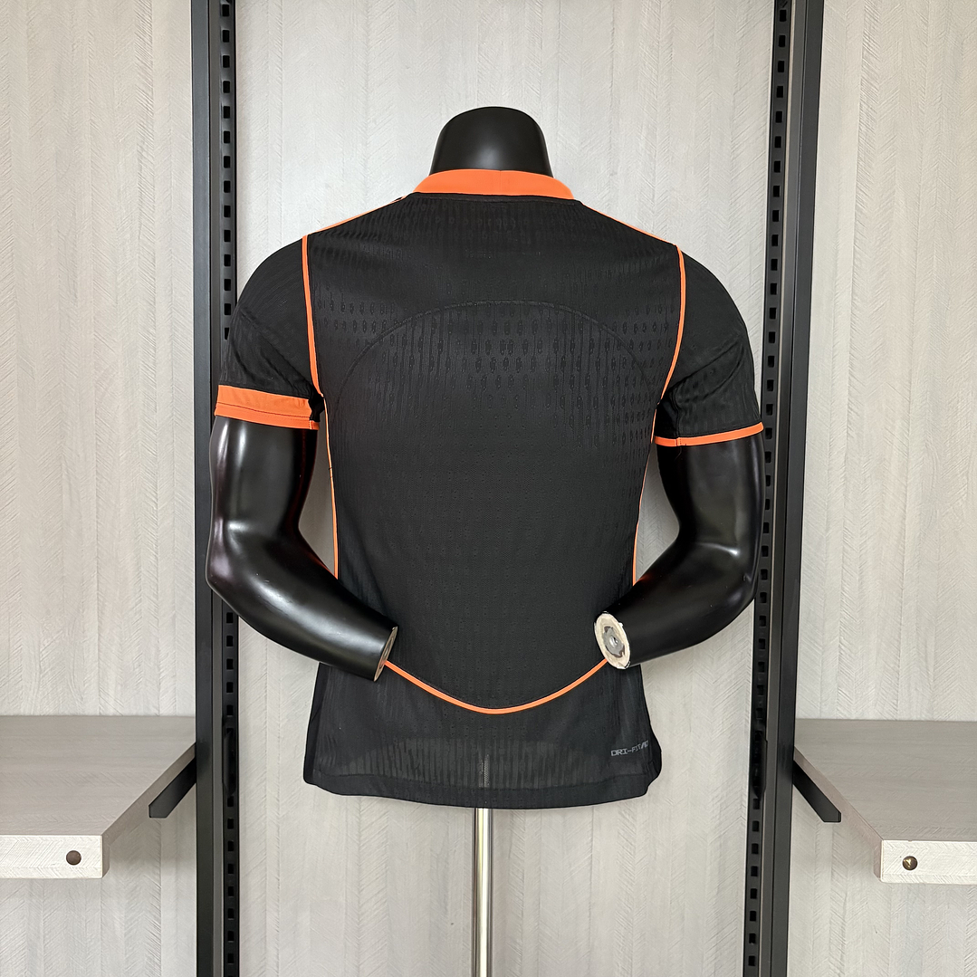 Camisa Corinthians Versão Jogador 25/26. - Preta e Laranja 4