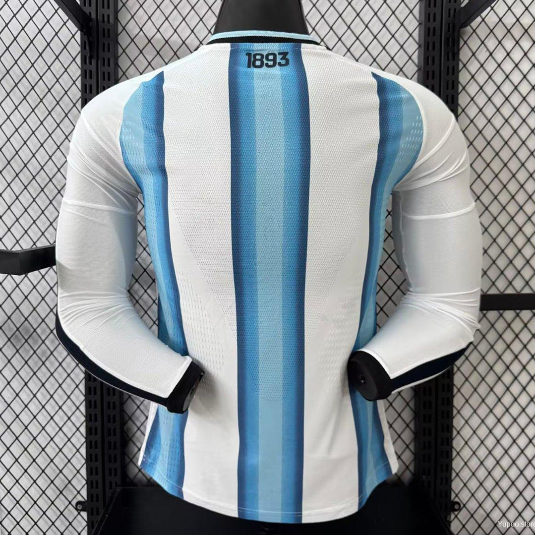 ARGENTINA MANGA LONGA com PATCH - Player Version 2026 Argentina Home Long Sleeve Jersey 2