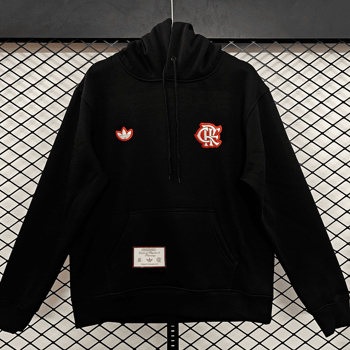 MOLETON FLAMENGO CANGURU PRETO 1