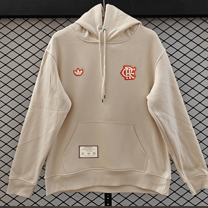 MOLETON FLAMENGO CANGURU bege 1