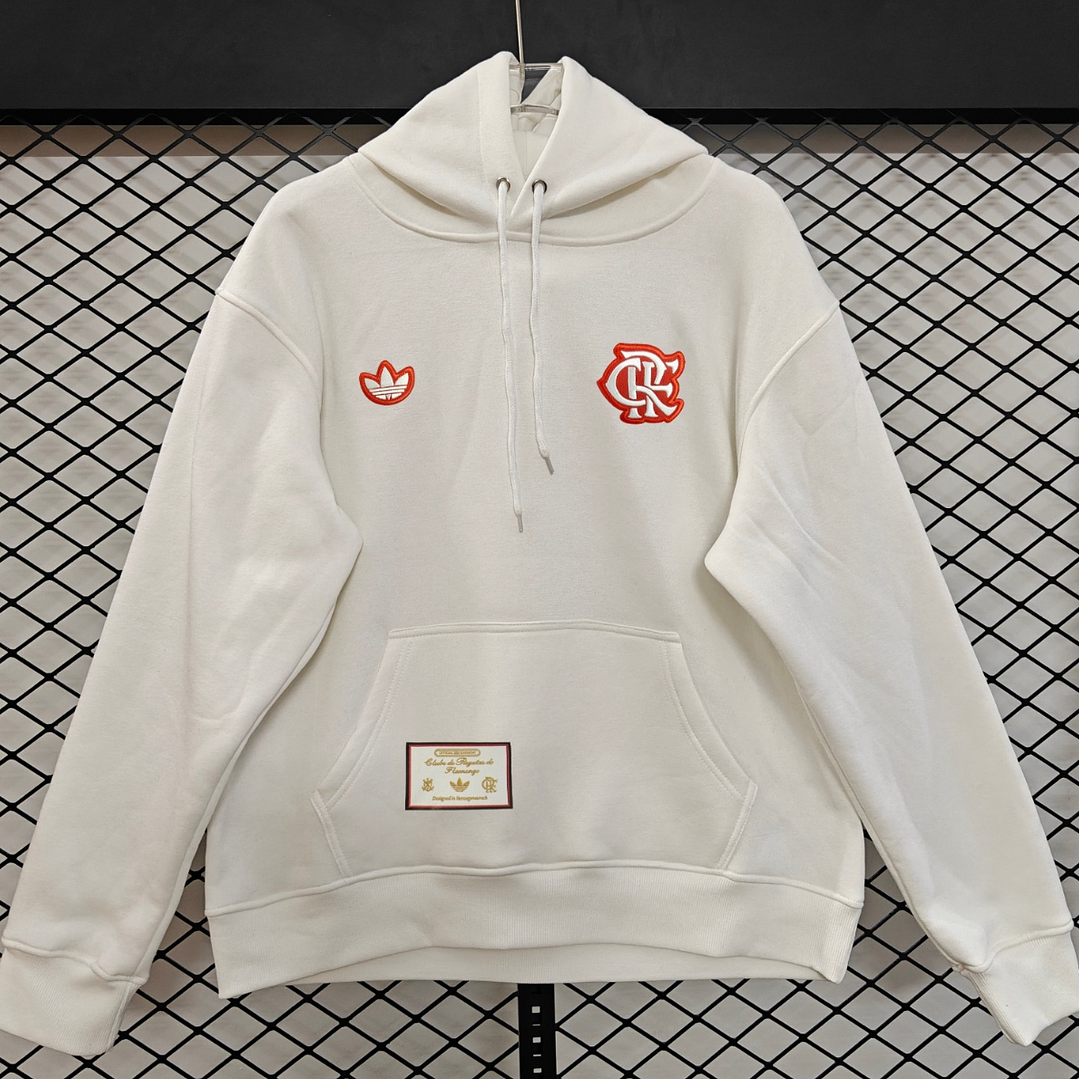 MOLETON FLAMENGO CANGURU branco 1