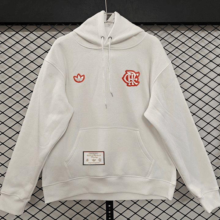 MOLETON FLAMENGO CANGURU branco 1