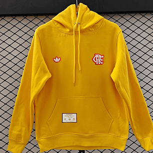 MOLETON FLAMENGO CANGURU AMARELO