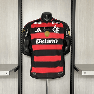 Camisa versão jogador flamengo 25/26 -  TODOS PATROCIONIOS PLAYER VERSION - patch libertadores