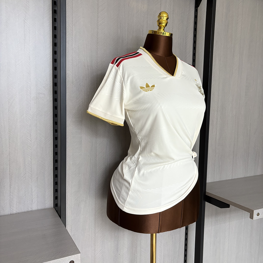 CAMISA FLAMENGO FEMININA  3 - BRANCA E DOURADA - 25/26 2