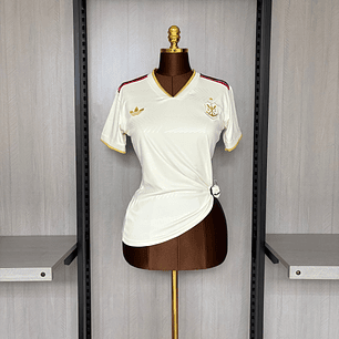 CAMISA FLAMENGO FEMININA  3 - BRANCA E DOURADA - 25/26