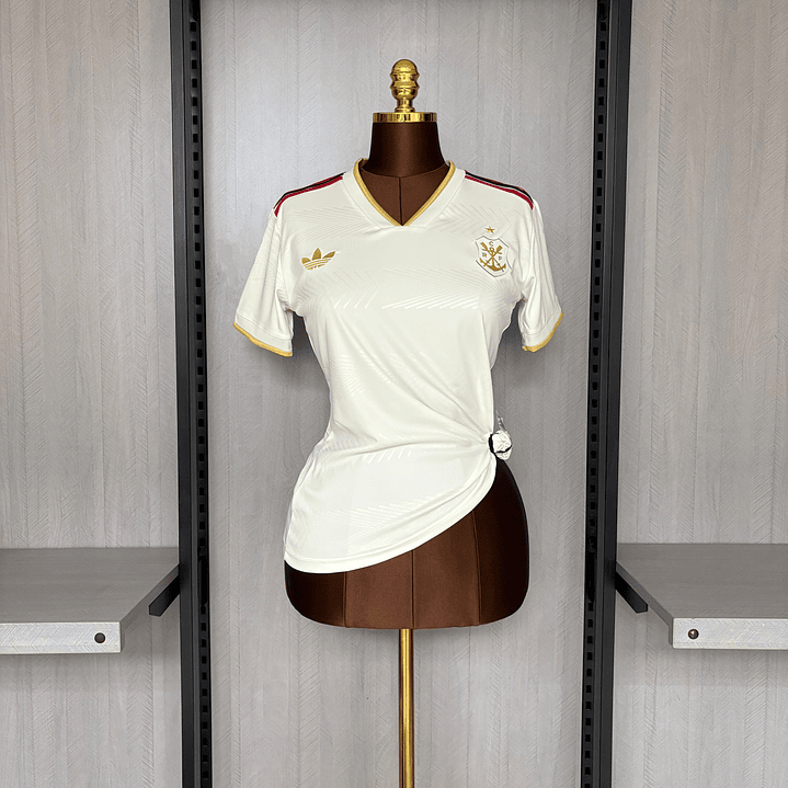 CAMISA FLAMENGO FEMININA  3 - BRANCA E DOURADA - 25/26 1