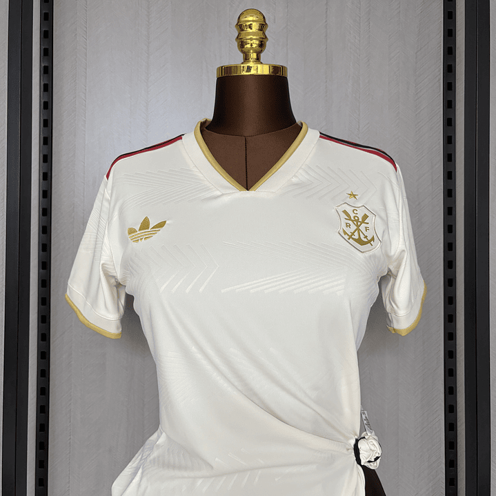 CAMISA FLAMENGO FEMININA  3 - BRANCA E DOURADA - 25/26 4