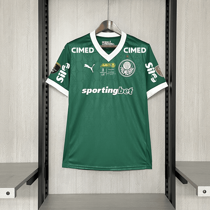 CAMISOLA PALMEIRAS CASA - TODOS PATROCINIOS - PATCHS INCLUIDOS 1