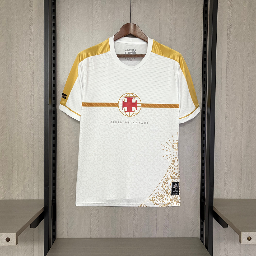 Camisa Vasco 25/26 - Branca e Dourada - Cirio de Nazaré 1
