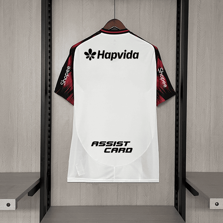 CAMISA FLAMENGO BRANCA 25/26 - FORA -  TORCEDOR - TODOS PATROCINIOS + PATCH 2