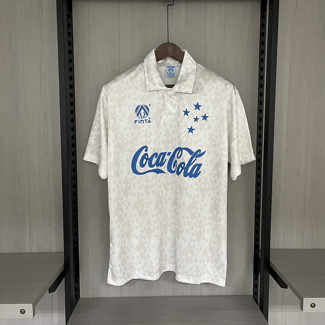 Retro Cruzeiro 93/94 branca coca cola 1