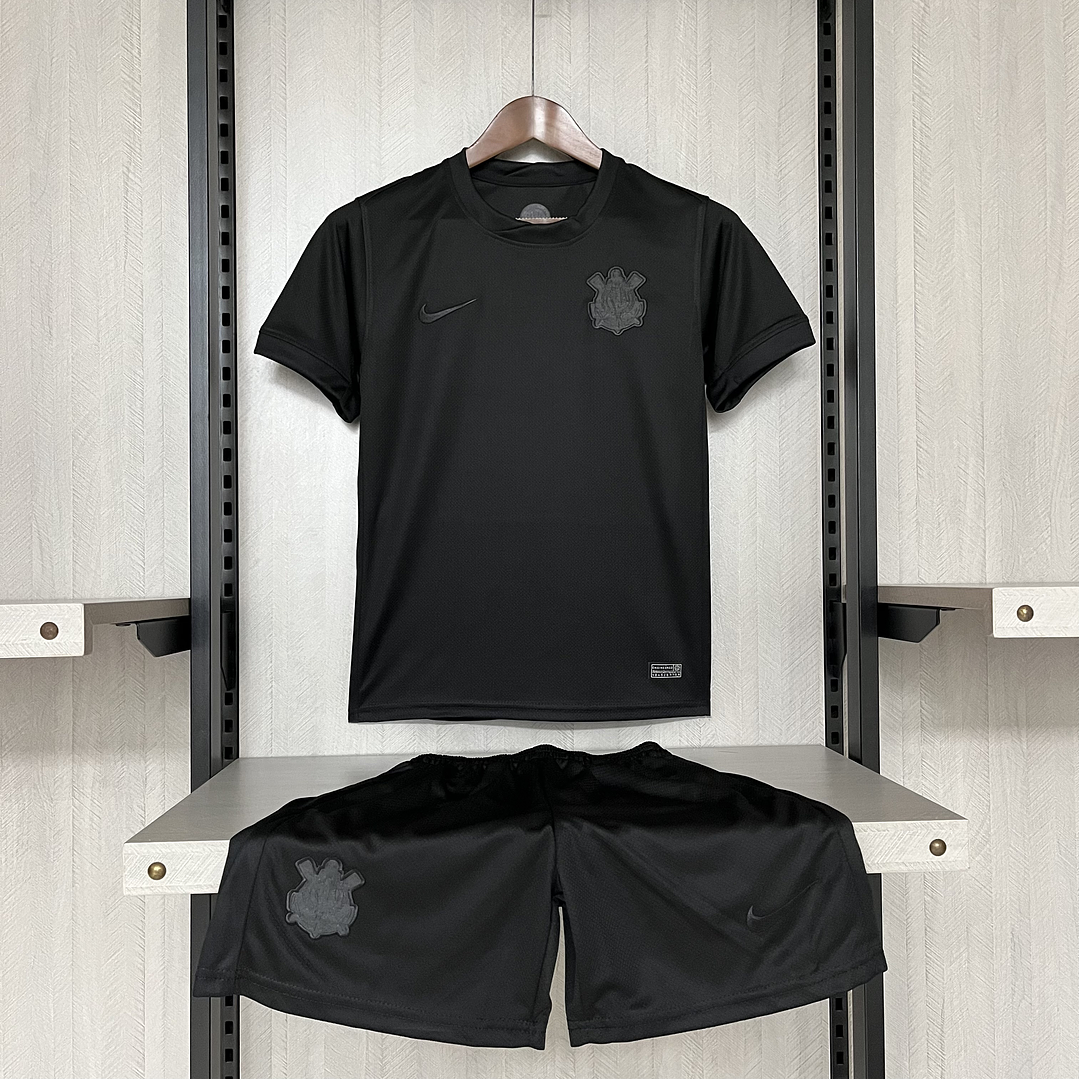 CONJUNTO INFANTIL CORINTIANS  25/26 - all black 1