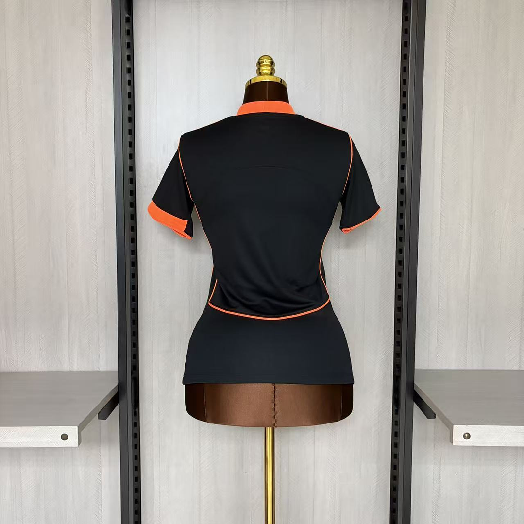 Camisola Corinthians - Versão Feminina 25/26 - preta e laranja 2