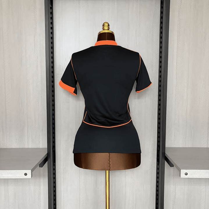 Camisola Corinthians - Versão Feminina 25/26 - preta e laranja 2