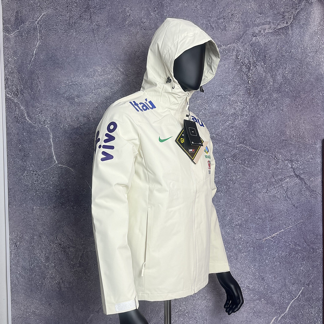 JAQUETA GORETEX seleção Brasileira - brasil - branca 2