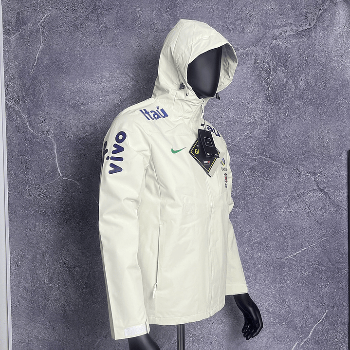 JAQUETA GORETEX seleção Brasileira - brasil - branca 2