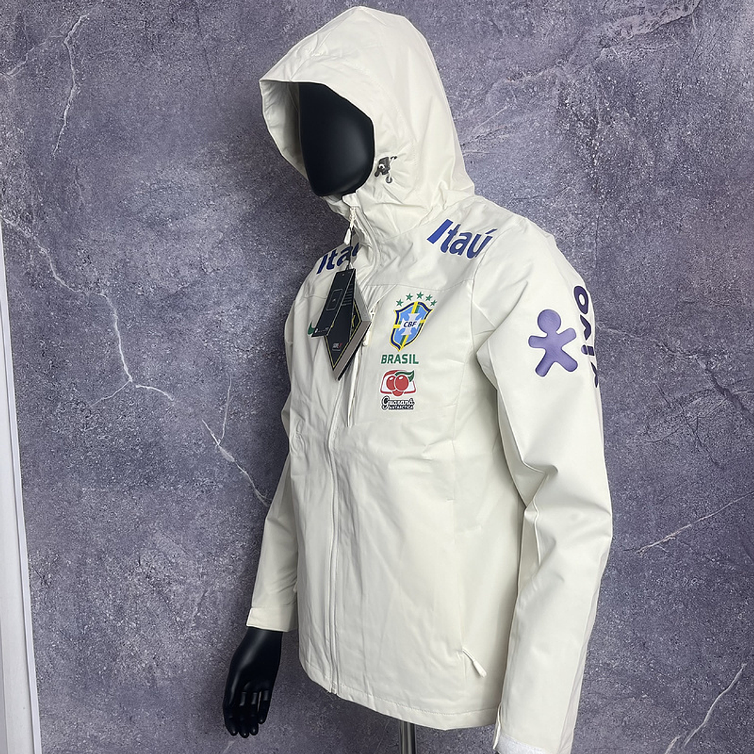 JAQUETA GORETEX seleção Brasileira - brasil - branca 3