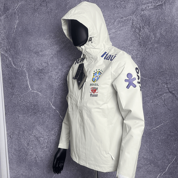 JAQUETA GORETEX seleção Brasileira - brasil - branca 3