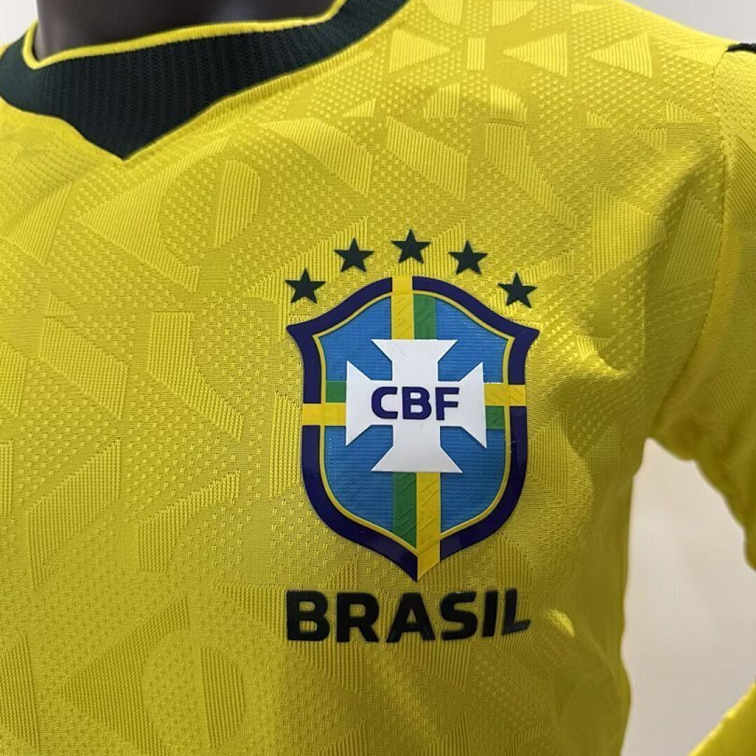 Camisa Manga Longa Brasil 2026 - Copa do Mundo . Slim Fit  3
